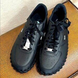Brand New Nike J Force 1 Low LX French design Jacquemus Black Leather Sneakers!